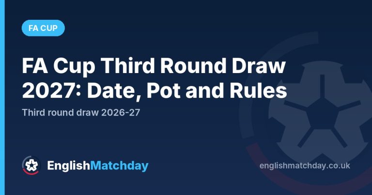 FA Cup Third Round Draw 2027: Date, Pot and Rules