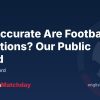 How Accurate Are Football Predictions? Our Public Record