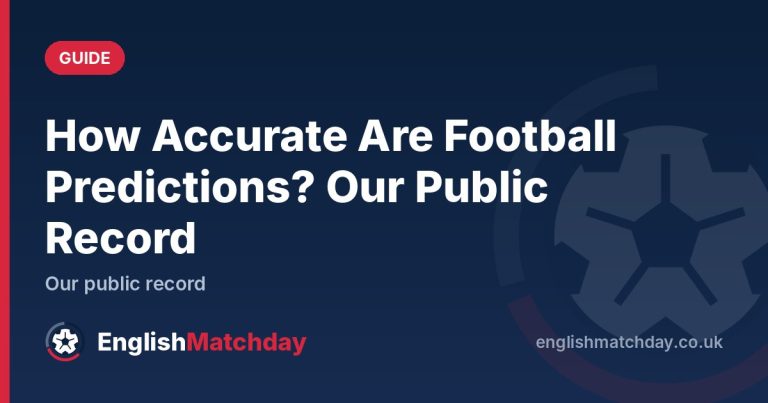 How Accurate Are Football Predictions? Our Public Record